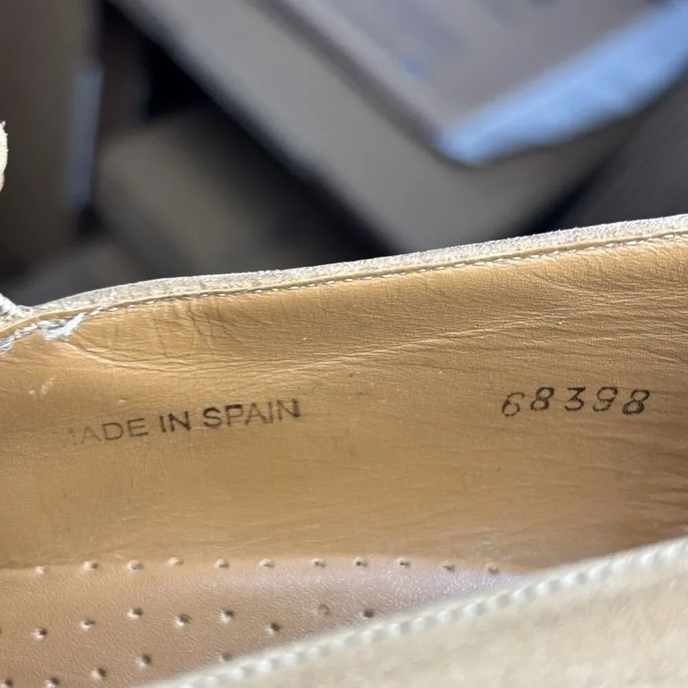Mezlan Armstrong Loafers 68398 Mens Size 12 Light Brown Suede Made in Spain